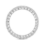 LADIES ETERNITY BAND 1.00CT ROUND DIAMOND 14K WHITE GOLD - Image 2