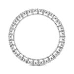 LADIES ETERNITY BAND 1.00CT ROUND DIAMOND 14K WHITE GOLD - Image 2