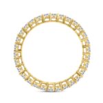 LADIES ETERNITY BAND 1.00CT ROUND DIAMOND 14K YELLOW GOLD - Image 2