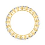 LADIES ETERNITY BAND 2 7/8CT ROUND DIAMOND 14K YELLOW GOLD - Image 2