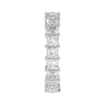 LADIES ETERNITY BAND 2CT PRINCESS DIAMOND 14K WHITE GOLD - Image 3