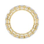 LADIES ETERNITY BAND 2CT PRINCESS DIAMOND 14K YELLOW GOLD - Image 2