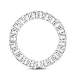 LADIES ETERNITY BAND 2CT ROUND DIAMOND 14K WHITE GOLD - Image 2