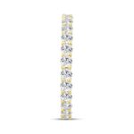 LADIES ETERNITY BAND 2CT ROUND DIAMOND 14K YELLOW GOLD - Image 3