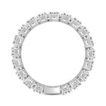 LADIES ETERNITY BAND 3CT OVAL DIAMOND 18K WHITE GOLD - Image 2