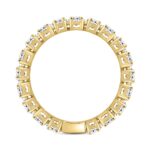 LADIES ETERNITY BAND 3CT OVAL DIAMOND 18K YELLOW GOLD - Image 2