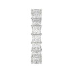 LADIES ETERNITY BAND 4 3/4CT PRINCESS DIAMOND 14K WHITE GOLD - Image 4