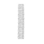 LADIES ETERNITY BAND 5 1/3CT EMERALD DIAMOND 14K WHITE GOLD - Image 3