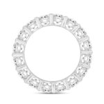 LADIES ETERNITY BAND 5CT ROUND DIAMOND 14K WHITE GOLD - Image 2