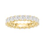 LADIES ETERNITY BAND 6CT PRINCESS DIAMOND 14K YELLOW GOLD
