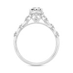 LADIES RING 1 1/4CT ROUND DIAMOND 14K WHITE GOLD (CENTER STONE ROUND DIAMOND 1CT) - Image 2