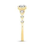 LADIES RING 1 1/4CT ROUND DIAMOND 14K YELLOW GOLD (CENTER STONE ROUND DIAMOND 1CT) - Image 3