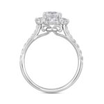 LADIES RING 1 3/4CT ROUND DIAMOND 14K WHITE GOLD (CENTER STONE ROUND DIAMOND 1CT ) - Image 2