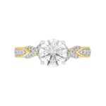 LADIES RING 1 3/4CT ROUND DIAMOND 14K YELLOW GOLD (CENTER STONE ROUND DIAMOND 1 1/2CT ) - Image 4