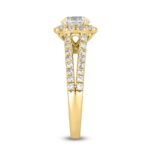 LADIES RING 1 3/4CT ROUND DIAMOND 14K YELLOW GOLD (CENTER STONE ROUND DIAMOND 1CT ) - Image 3