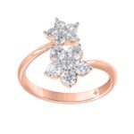 LADIES RING 1CT ROUND DIAMOND 14K ROSE GOLD