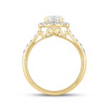 LADIES RING 2 1/2CT ROUND DIAMOND 14K YELLOW GOLD (CENTER STONE ROUND DIAMOND 2CT) - Image 2