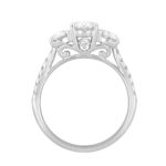 LADIES RING 2 1/4CT ROUND DIAMOND 18K WHITE GOLD (CENTER STONE ROUND DIAMOND 1.00CT) - Image 2