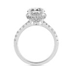 LADIES RING 2 3/4CT ROUND DIAMOND 14K WHITE GOLD (CENTER STONE ROUND DIAMOND 2CT ) - Image 2
