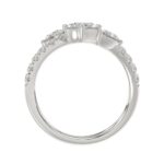 LADIES RING 2.00CT ROUND/OVAL/PEAR DIAMOND 14K WHITE GOLD - Image 3