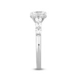 LADIES RING 2CT ROUND DIAMOND 14K WHITE GOLD (CENTER STONE ROUND DIAMOND 1 1/2CT ) - Image 3