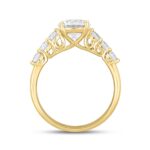 LADIES RING 2CT ROUND DIAMOND 14K YELLOW GOLD (CENTER STONE ROUND DIAMOND 1 1/2CT ) - Image 2