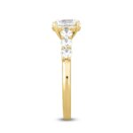 LADIES RING 2CT ROUND DIAMOND 14K YELLOW GOLD (CENTER STONE ROUND DIAMOND 1 1/2CT ) - Image 3