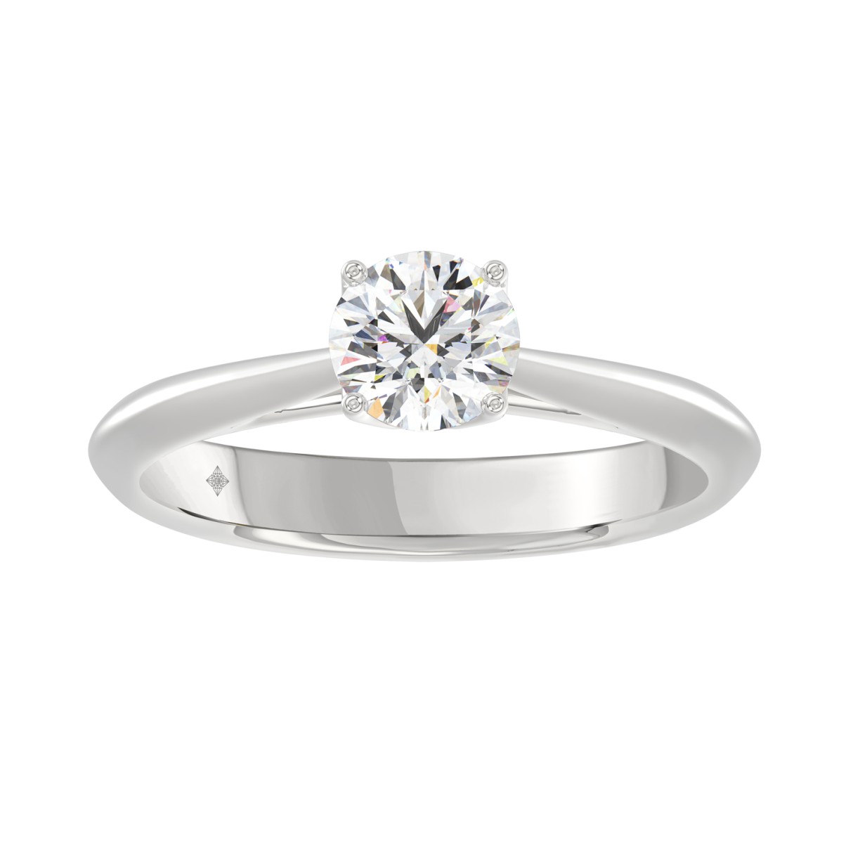 LADIES RING 3/4CT ROUND DIAMOND 14K WHITE GOLD - Image 1