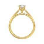 LADIES RING 3/4CT ROUND DIAMOND 14K YELLOW GOLD - Image 5