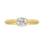 LADIES RING 3/4CT ROUND DIAMOND 14K YELLOW GOLD - Image 3