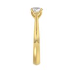 LADIES RING 3/4CT ROUND DIAMOND 14K YELLOW GOLD - Image 2