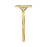 LADIES SOLITAIRE RING 1CT MARQUISE DIAMOND 14K YELLOW GOLD (CENTER STONE MARQUISE DIAMOND 1CT ) - Image 4