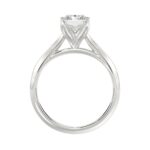LADIES SOLITAIRE RING 2 1/2CT RADIANT DIAMOND 14K WHITE GOLD - Image 2