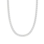 14K WHITE GOLD 10 1/3CT 18" ROUND DIAMOND LADIES TENNIS NECKLACE