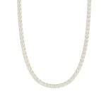 14K YELLOW GOLD 6 7/8CT 16" ROUND DIAMOND LADIES TENNIS NECKLACE