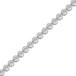 LADIES BRACELET 5.00CT ROUND DIAMOND 14K WHITE GOLD - Image 2