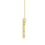 LADIES PENDANT WITH CHAIN  1 1/4CT PEAR DIAMOND 14K YELLOW GOLD - Image 2