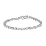LADIES BRACELET 4 1/2CT ROUND DIAMOND 18K WHITE GOLD