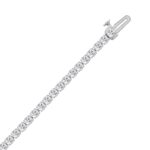 14K WHITE GOLD 4.00CT ROUND DIAMOND LADIES BRACELET - Image 2
