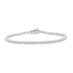 14K WHITE GOLD 5.00CT ROUND DIAMOND LADIES BRACELET
