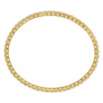 LADIES BANGLE 5CT ROUND DIAMOND 14K YELLOW GOLD - Image 2