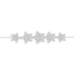 LADIES BRACELET 2 3/4CT ROUND DIAMOND 14K WHITE GOLD - Image 2