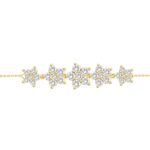 LADIES BRACELET 2 3/4CT ROUND DIAMOND 14K YELLOW GOLD - Image 2