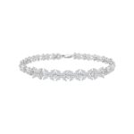 LADIES BRACELET 3CT ROUND/MARQUISE DIAMOND 14K WHITE GOLD