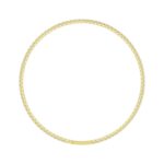 LADIES FLEXIBLE BANGLE 5 1/3CT ROUND DIAMOND 14K YELLOW GOLD - Image 2