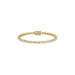 Luxury Emerald Shape Diamond Ladies Tennis Bracelet in 14K Yellow Gold 4 1/2CT (Color F-G -Clarity VS1/VS2)