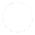 10K WHITE GOLD 1.00CT ROUND DIAMOND LADIES NECKLACE