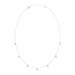 10K WHITE GOLD 1.00CT ROUND DIAMOND LADIES NECKLACE - Image 2