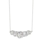 14K WHITE GOLD 1 3/4CT ROUND DIAMOND LADIES NECKLACE - Image 3
