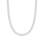 14K WHITE GOLD 19 7/8CT 22" ROUND DIAMOND LADIES TENNIS NECKLACE
